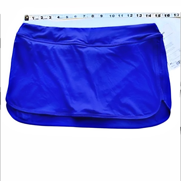 Athleta Women's Blue Swim Skort - Picture 3 of 7